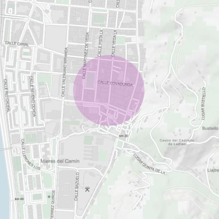 Ubicación aproximada