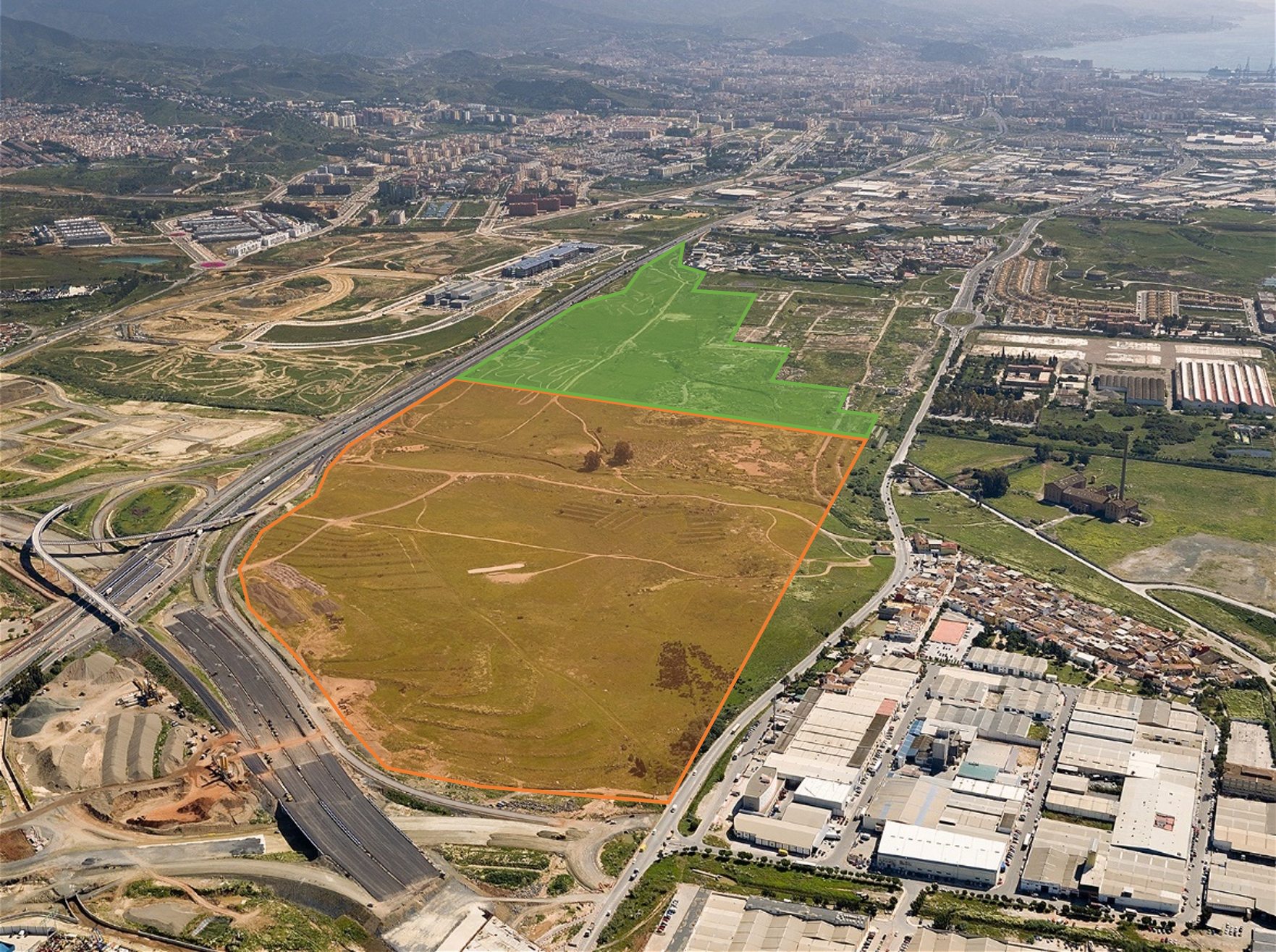 Foto aérea de la actuación
