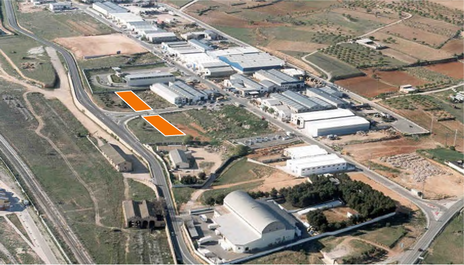 Vista aérea de parcelas Utiel