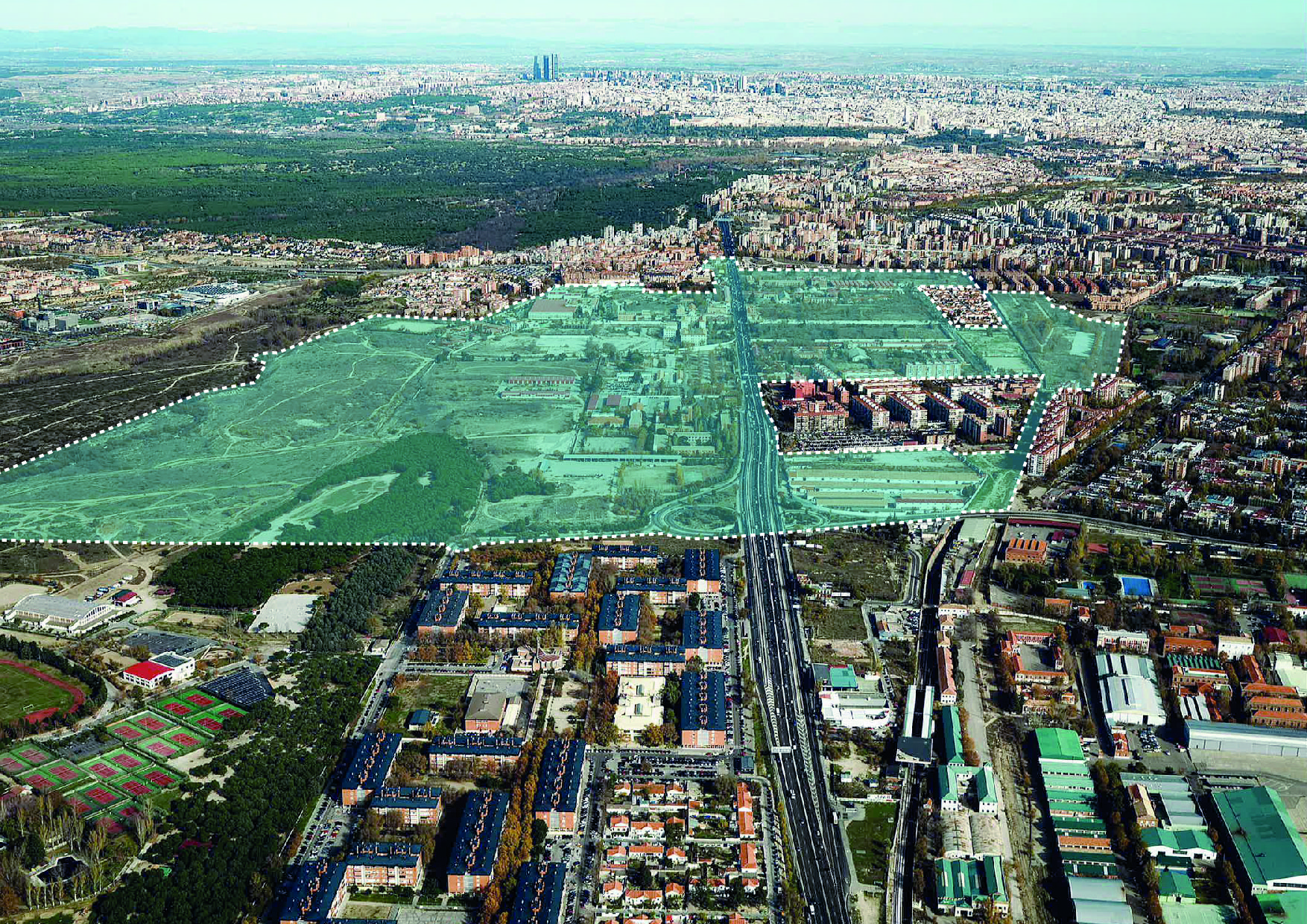 Vista aérea Nuevo Barrio Campamento