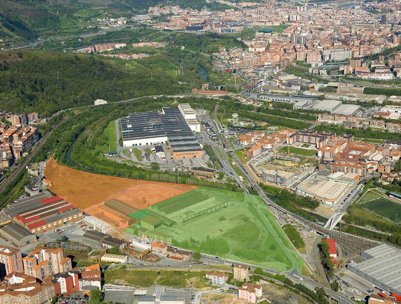 Foto aérea de la actuación