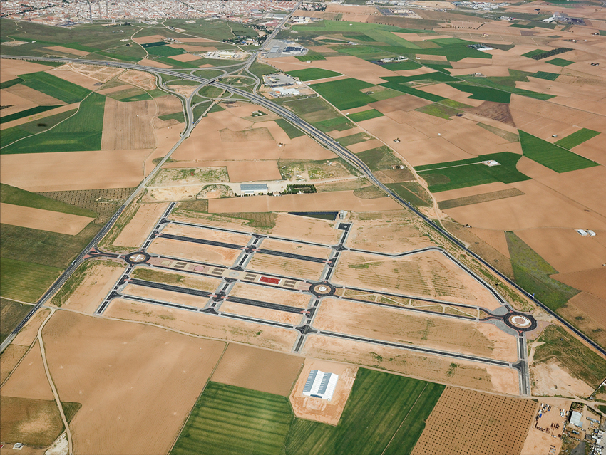 Foto aérea de la actuación