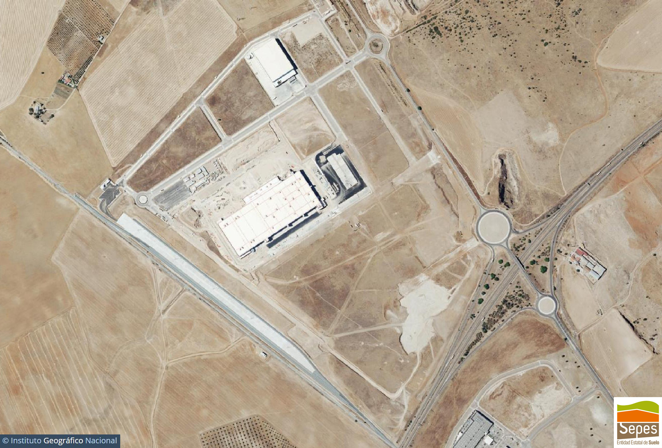 Foto aérea de la actuación