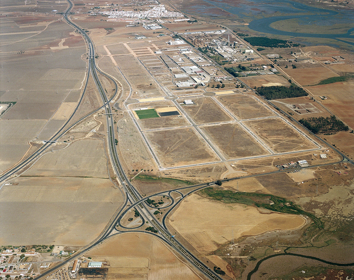 Foto aérea de la actuación