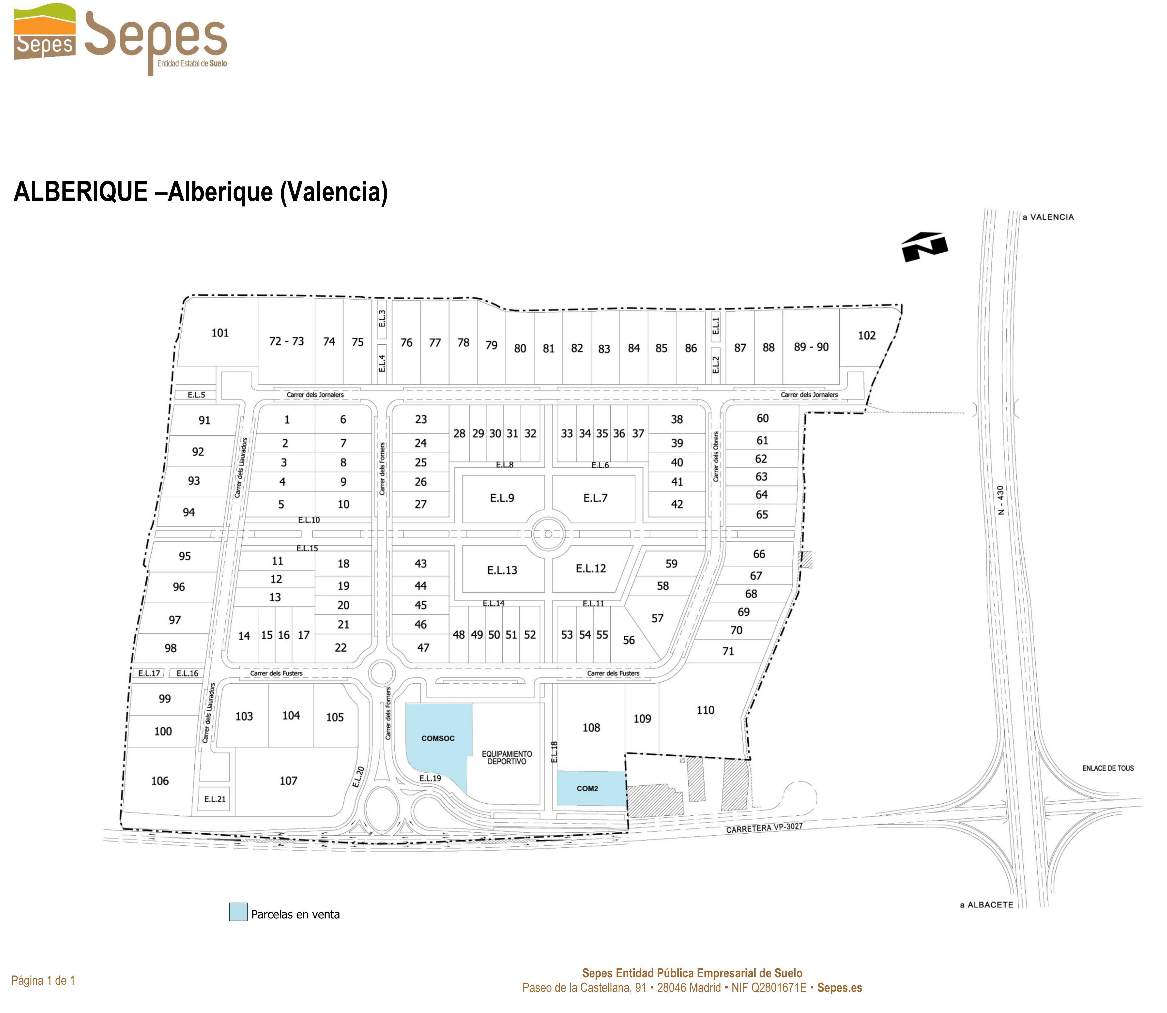 Plano de la actuación