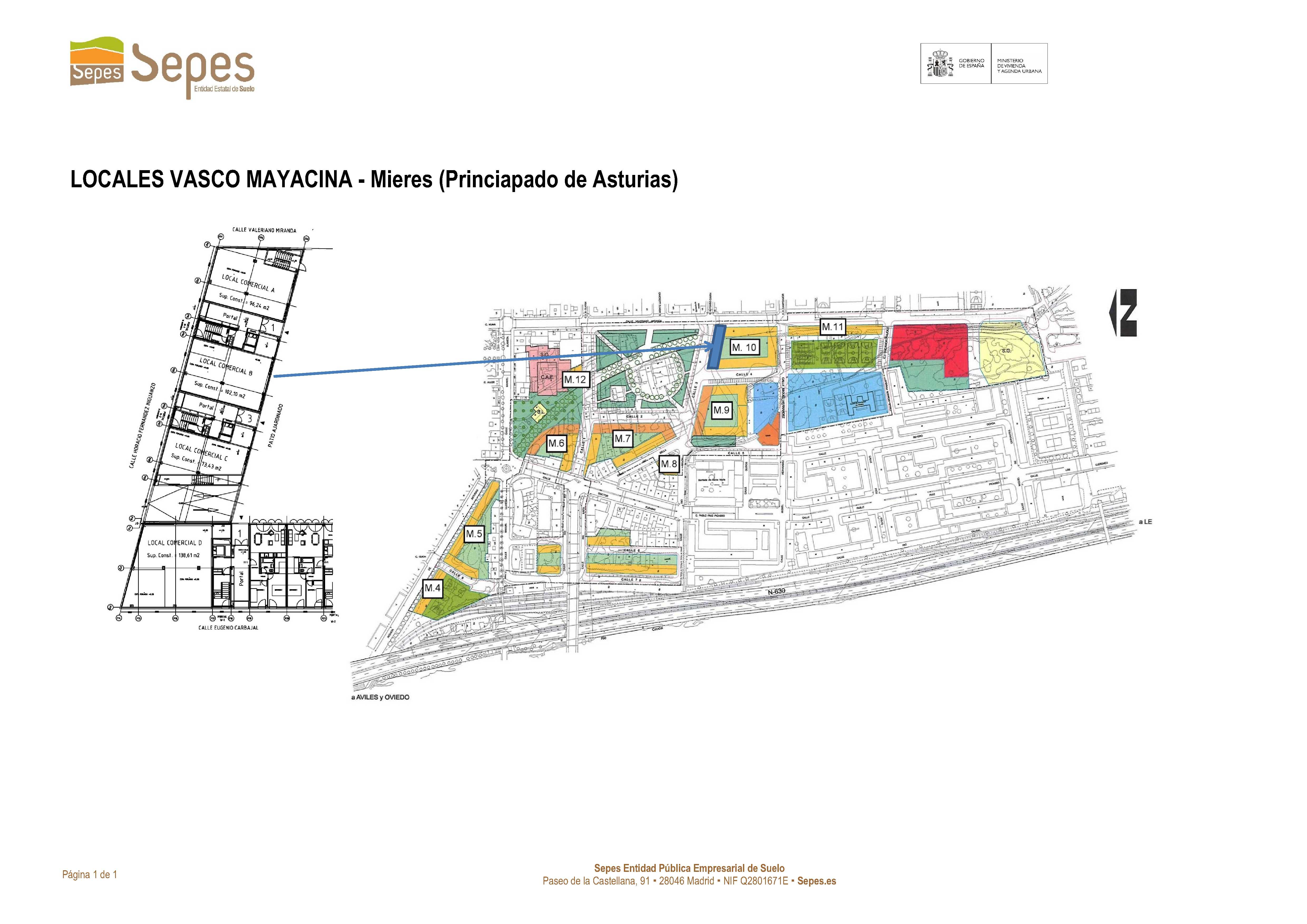 Plano de la actuación