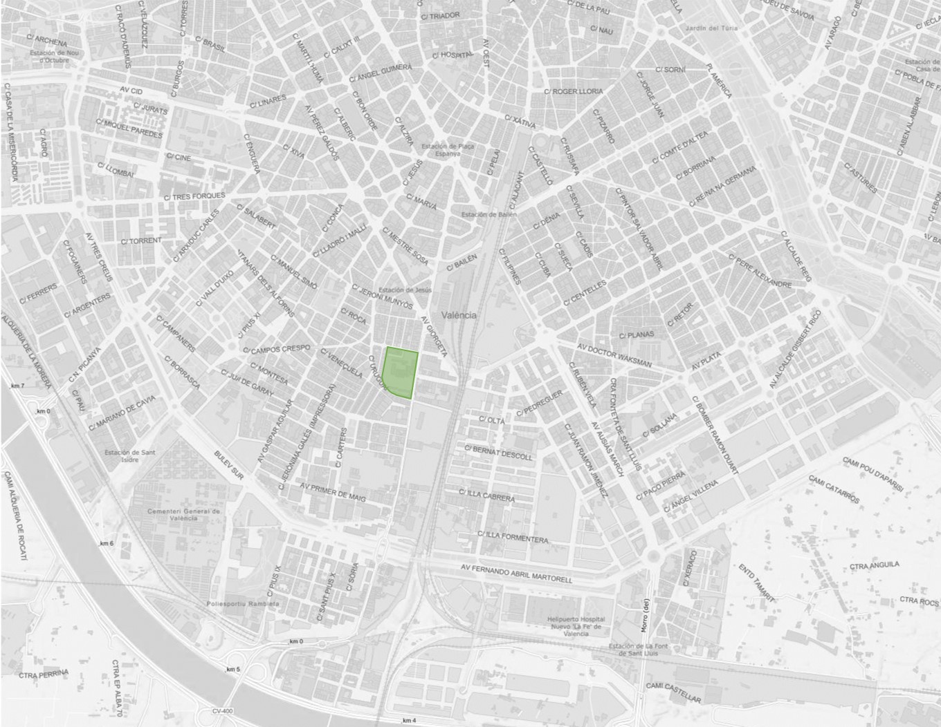 Plano de la actuación