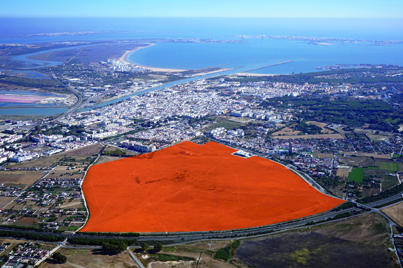 Foto aérea de la actuación
