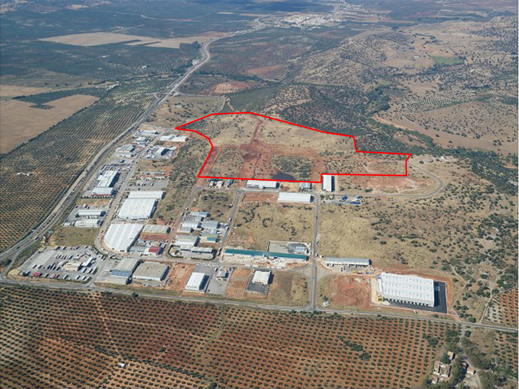 Foto aérea de la actuación