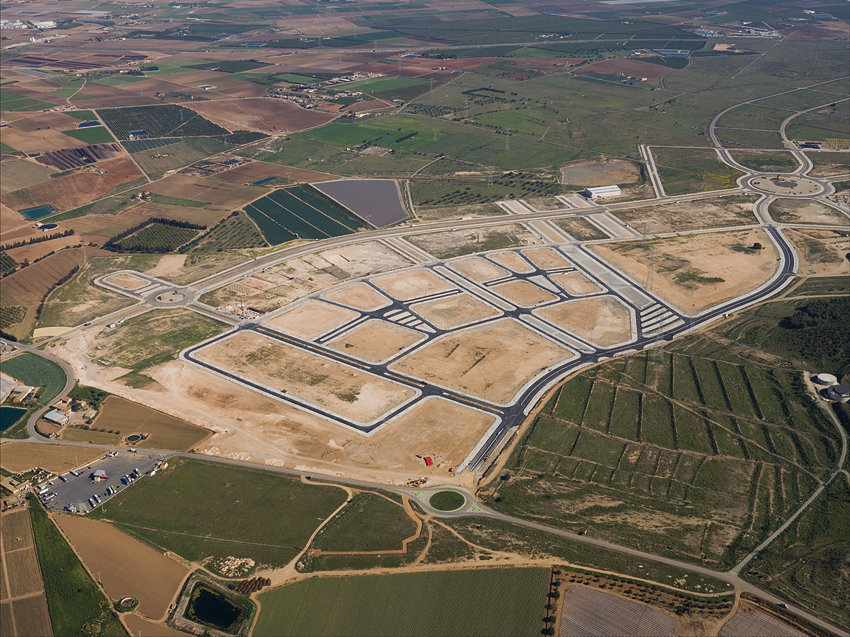 Foto aérea de la actuación