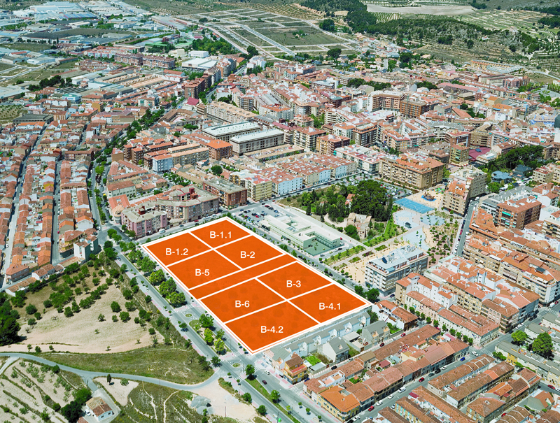 Foto aérea de la actuación