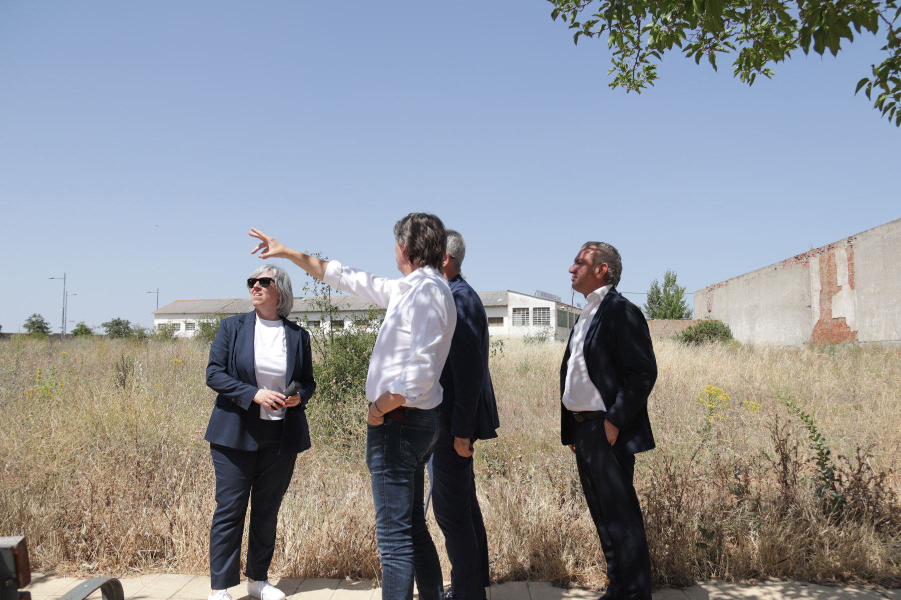 visita a los terrenos