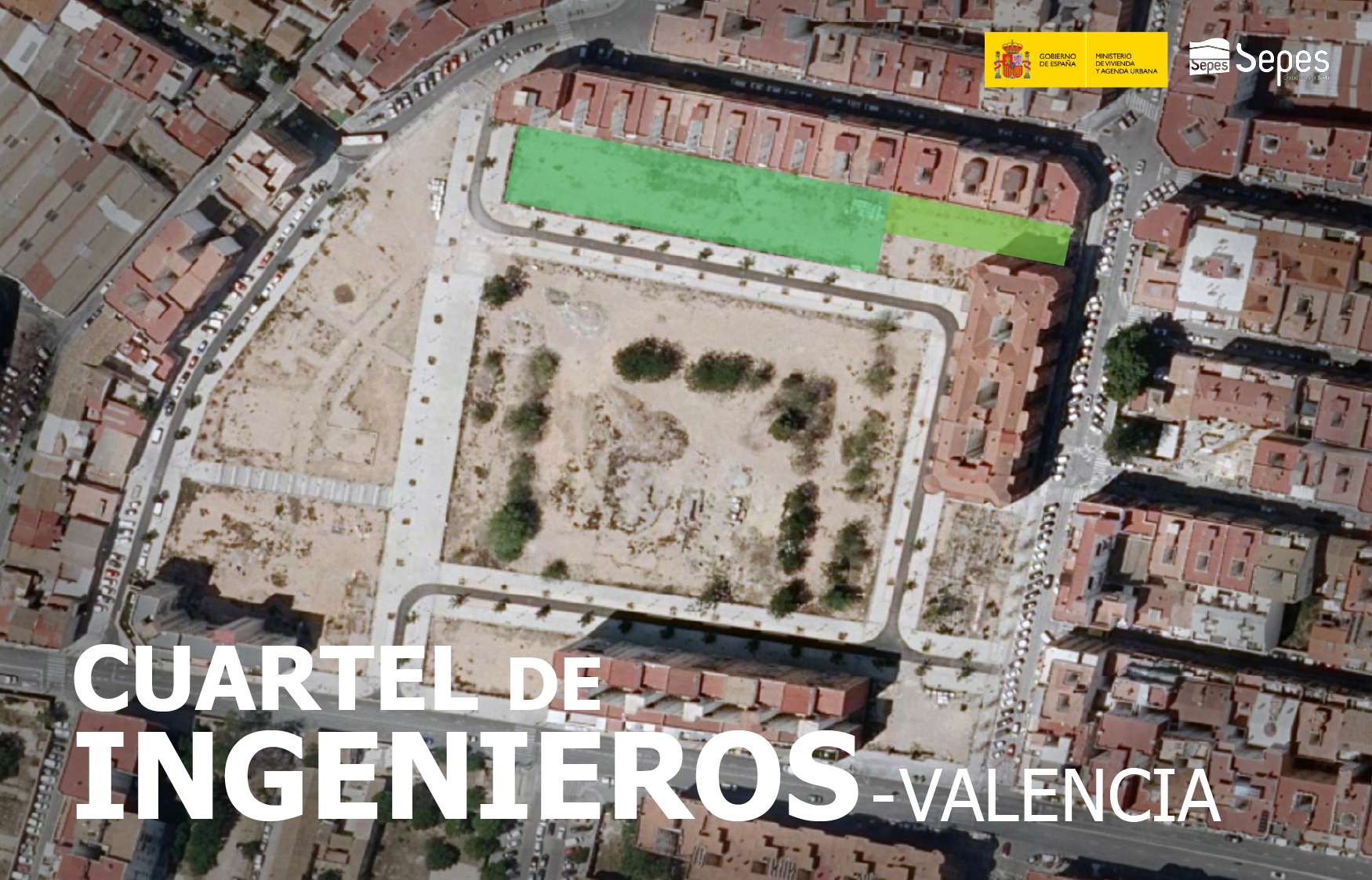 Foto aérea Cuartel de Ingenieros